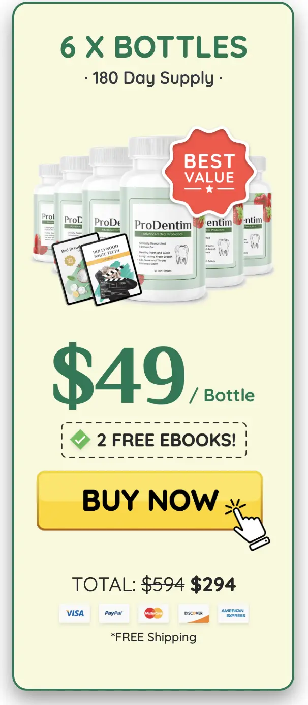 Prodentim 6 bottles