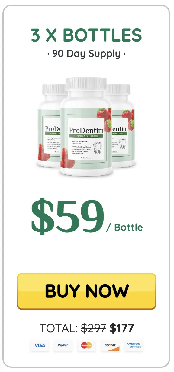 Prodentim three bottles order